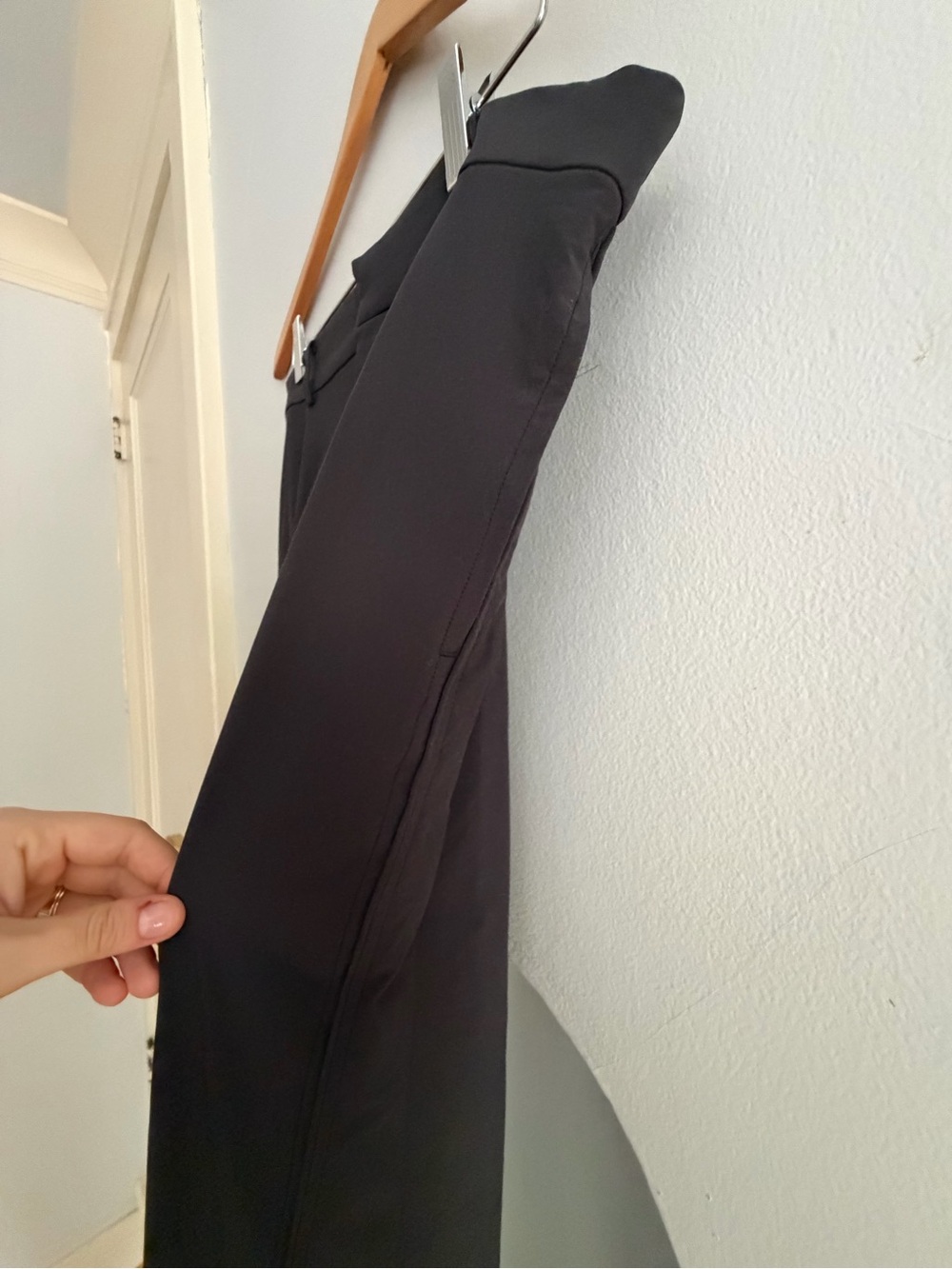 Vuori Villa Black Wide-Leg Trousers - Picture 4 of 7
